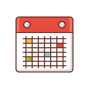 象形设计时间表日历会议假期黑色界面网络网站商业插图日程背景