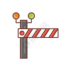 路障元素障碍屏障危险安全交通注意力插图商业网络运输街道警告背景