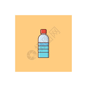 塑料图标瓶体网络包装白色塑料办公室互联网网站插图果汁商业背景