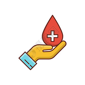 捐赠捐款情况插图医疗机构医院生活红色帮助标识捐赠者背景图片