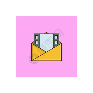 电子邮件商业邮件网站收件箱电影邮资界面插图网络垃圾邮件背景图片