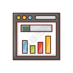 图表图编码服务网络引擎互联网软件商业插图技术网站背景图片