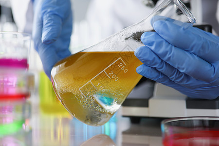 反应容器反应发生在玻璃管中探索化学研究调查细胞办公室工人微生物学职场实验室背景