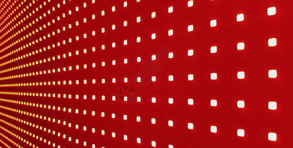 RGB LED 屏幕面板纹理 带背景虚化的像素 LED 屏幕特写 明亮的红色抽象背景非常适合任何设计网格视频控制板宏观展示像素化背景图片