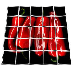 辣椒图形红辣椒拼贴数字化团体照片蔬菜味道烧伤收藏香料胡椒食物背景