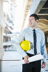 建筑工地建筑师公司专家头盔经理职场项目工人工作安全帽建筑学图片
