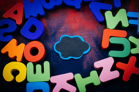 文章底框素材由木制的彩色字母童年学生话框商业公司拼写孩子学习训练知识背景