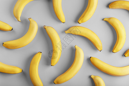 鸿运时时有2021年灰色背景时时流行颜色的黄香蕉明亮模式热带黄色墙纸营养观念食物启发性审美艺术创造力背景