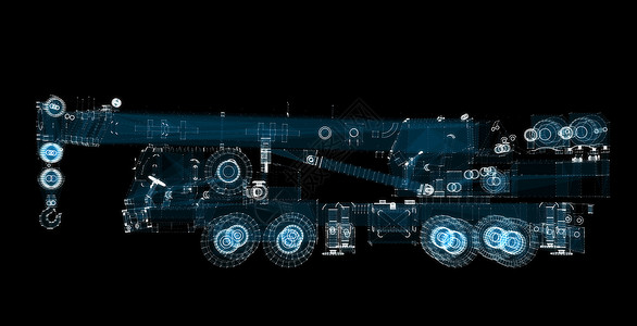 ctf数字起重卡车全环式运输和技术概念项目CTF粒子卡车起重机数据驾驶机器车辆代码维修科学背景