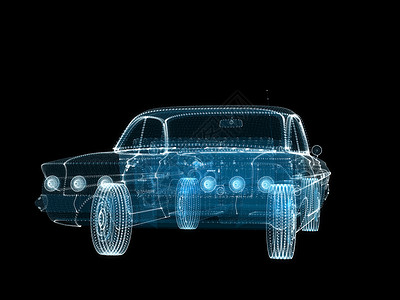 3d 智能汽车粒子全息图框架力量技术屏幕创新软件3d机壳车辆界面背景图片