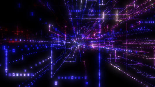 激光刻图素材飞入数字技术隧道中活力代码数据激光屏幕电脑互联网运动3d网络背景