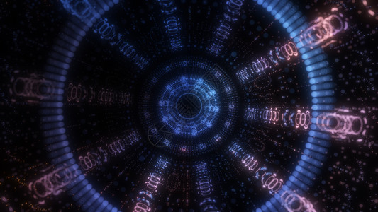 圆线粒子流 技术背景概念边界网络运动活力商业3d创造力粒子辉光数据图片