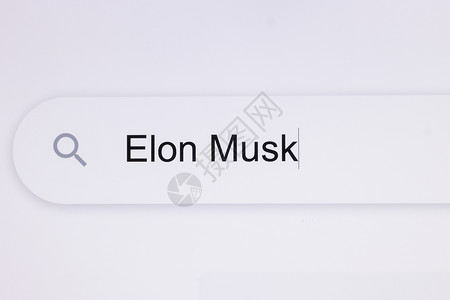 载人飞船APP闪屏页在地址栏中输入 Elon Mask 搜索在线网络网站 在计算机上搜索万维网 Internet 监视网页搜索的屏幕视图背景