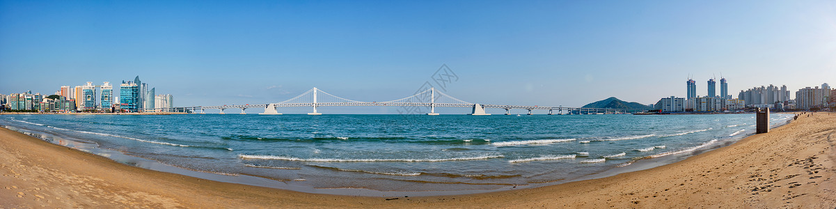 丫髻沙大桥韩国城市景观高清图片