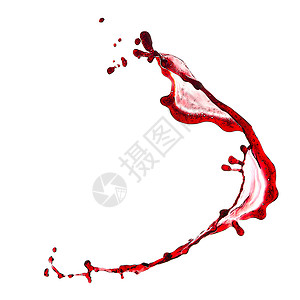 白色背景的孤立红酒喷洒鞭子漩涡酒吧酒厂果汁飞溅饮料酒精行动液体背景图片
