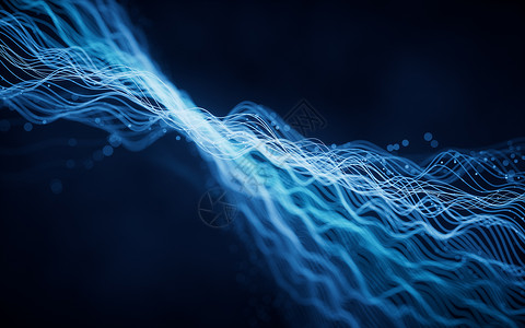 流波线 曲线图案 3D投影辉光波浪小行星条纹蓝色魔法线条卷曲坡度旋转图片