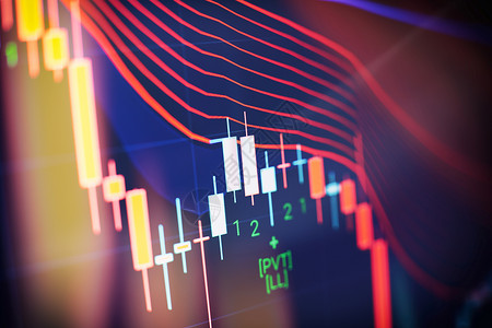 数字界面深蓝色背景上的数字图形界面 股票市场和财务成功的概念交换价格金融报告图表银行业电脑生长市场商业背景