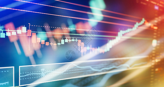 商业图表和股票财务指标 股本或商业市场分析概念AC 54970 附件速度交换投资资金监视器道具经济数据货币银行背景