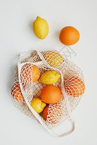 抽绳袋零浪费橙子高清图片