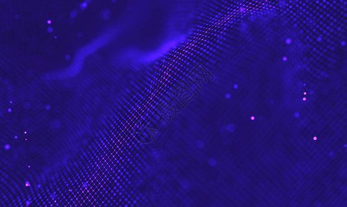 紫外星系背景 空间背景图宇宙与星云  2018 紫色技术背景 人工智能概念网络辉光灯泡派对光线黑光多边形荧光蓝色金属背景