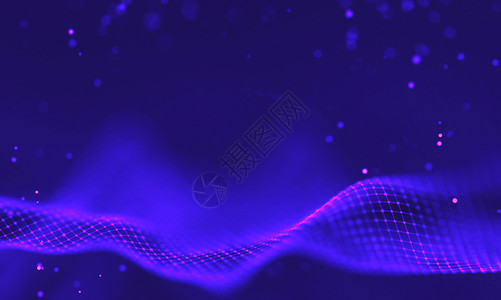 防烫手紫外星系背景 空间背景图宇宙与星云  2018 紫色技术背景 人工智能概念蓝色网络辉光网格灯泡金属派对俱乐部荧光紫外线背景