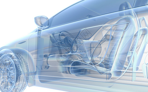 蓝色X光车展示速度力量白色x光射线计算机运输座位x射线图片