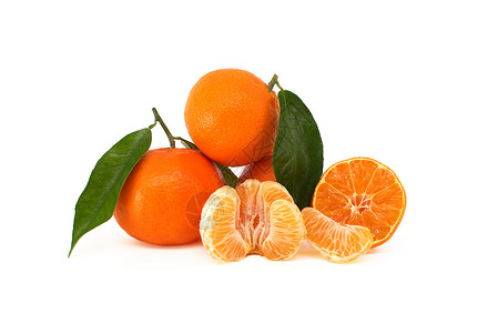 厄斯克门丹格林 克蕾婷或普通柑橘水果热带树叶片段甜点橘子活力收成季节果汁农业背景