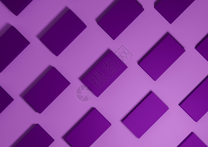 明亮的紫色 紫色 3D 渲染最小 简单 现代的顶视图平躺产品展示 从背景上方以图案重复方形支架背景图片