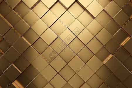 未来黄金六边形纹理背景 3D墙纸蜂窝网格框架纤维黄铜炙烤宝藏金属拉丝背景图片