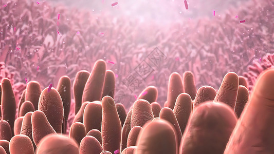 消化道中的死细胞插图感染生活药品图表微生物学疗法生物身体流感背景图片