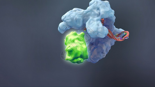 DNA链被病毒包围和攻击细胞药品研究基因健康感染扫描镜头疾病细菌背景图片