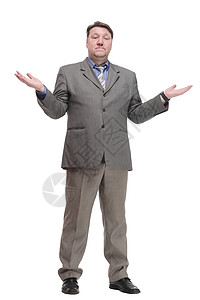 穿着灰色夹克的普通人中心服饰广告牌折扣男性消费者服装顾客领带鞋类图片