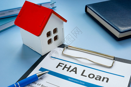FHA贷款申请和家庭模式图片