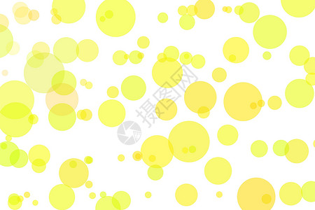 用混乱的黄色圆形绘制位图插图图片