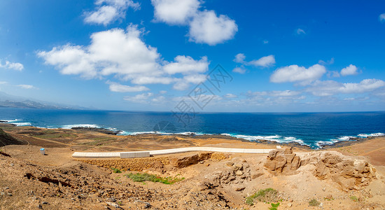 拉伊尔塔半岛大加那利群岛小数顶峰蓝色结晶岩石石窟火山岩水晶海洋洞穴图片