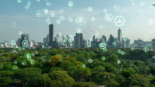 绿色城市技术转向可持续改造理念网络商业治理公园二氧化碳学分资源森林环境数据背景