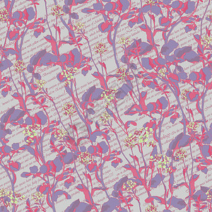 花朵样式流程图手持的花朵图案文本在多彩背景上绘制样式 趋势抽象无缝模式装饰绘画边界书法草本植物插图口号墙纸问候语墨水背景