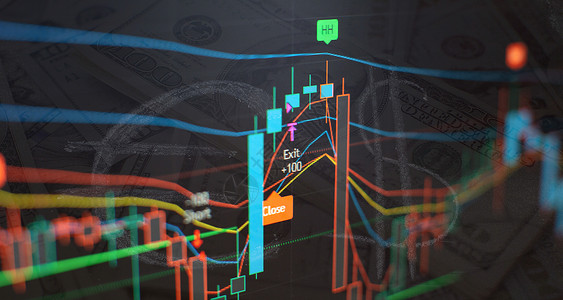 经济指数条形图 图表 财务数据 抽象的发光外汇图表界面壁纸 投资 贸易 股票 金融电脑销售报告交换会计统计眼镜市场资金成功背景