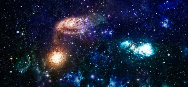 美丽的夜空 星空 关于空间 科学和教育项目的拼贴画 这张图片的元素由 NASA 提供螺旋星际蓝色电影射线乳白色恒星宇宙新星行星背景图片