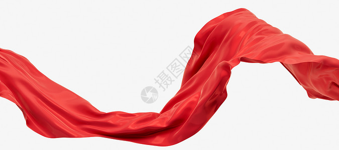 红波布 3D的交接丝绸旗帜海浪织物布料纺织品庆典波纹液体折叠背景图片