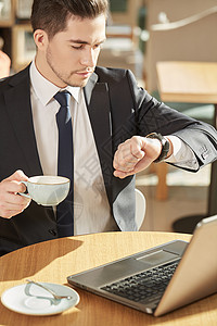 咖啡店的商家餐厅工作咖啡男性男人早餐人士工人职业午餐背景图片