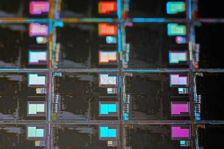 纳米矿晶用于制造集成电路的电子设备中使用微晶片的硅瓦 全机高技术宏观背景  单位 千兆赫记忆处理器技术创新电路制造业微电子硬件生产纳米背景
