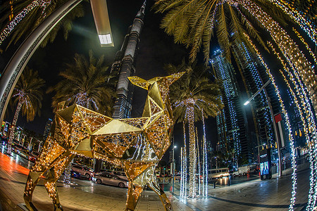 天方夜谭阿拉伯联合酋长国迪拜的阿拉伯之夜背景