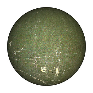 橄榄绿纸板球白底色背景图片