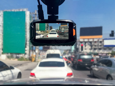 碾过汽车录像机商业录音机技术视频屏幕交通车辆窗户安全展示背景