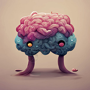 人类大脑的可爱插图心理智力头脑医疗保健医疗健康图片