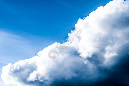 蓝天空背景 白云和明光阳光生态地平线天堂气象蓝色天际云景宗教奢华环境图片