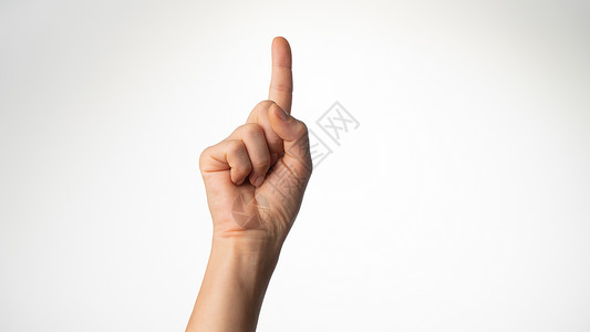 女人的手势数在手指的一侧手掌侧图片