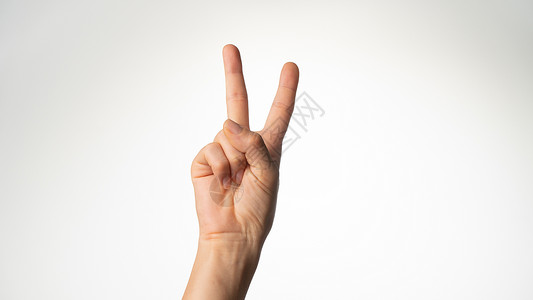 女人的手举手手手姿势 依靠手指两手掌高清图片