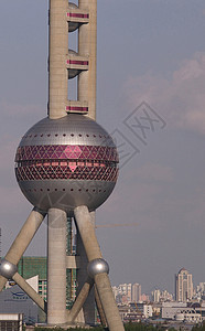 东方横端高塔     上海背景图片